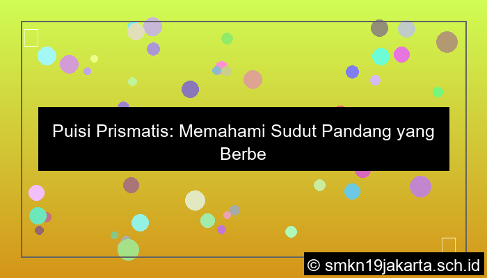 puisi prismatis