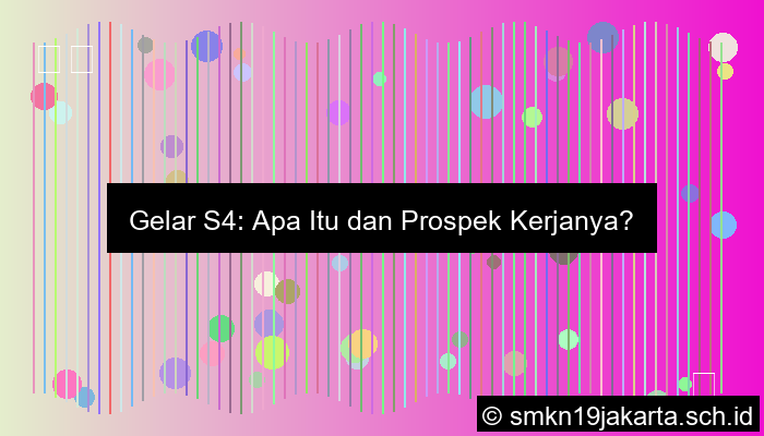 S4 Gelarnya Apa