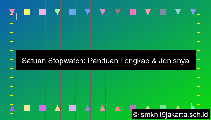 Satuan Stopwatch