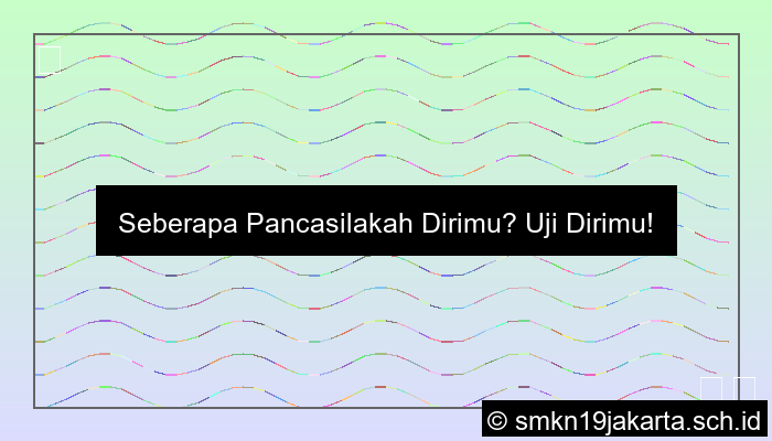 Seberapa Pancasila Kah Kamu