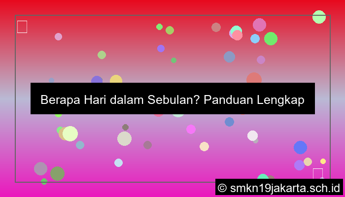 Sebulan Berapa Hari