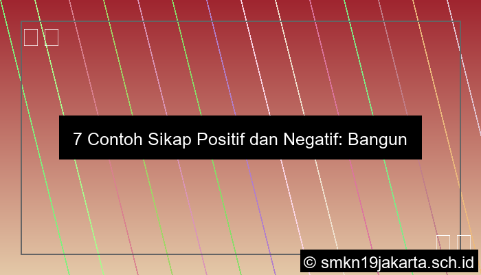 Sebutkan Contoh Sikap