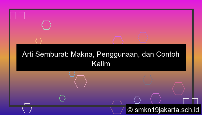 semburat artinya