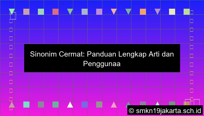 Sinonim Cermat