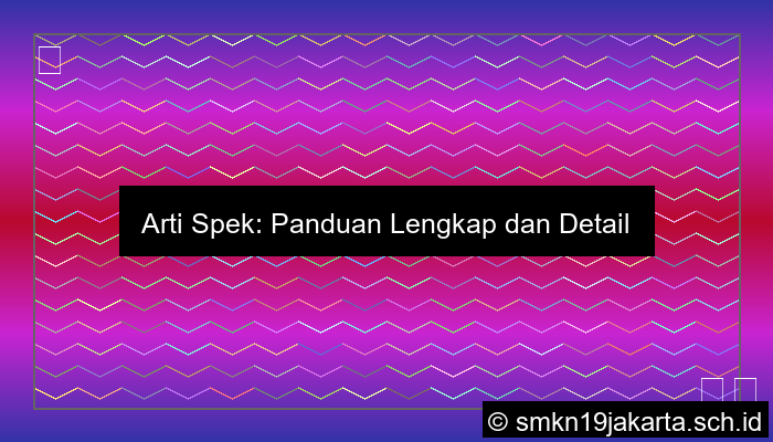 Spek Artinya