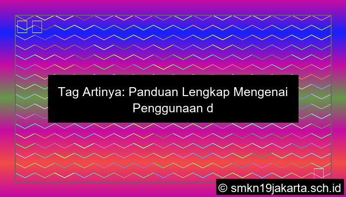 Tag Artinya