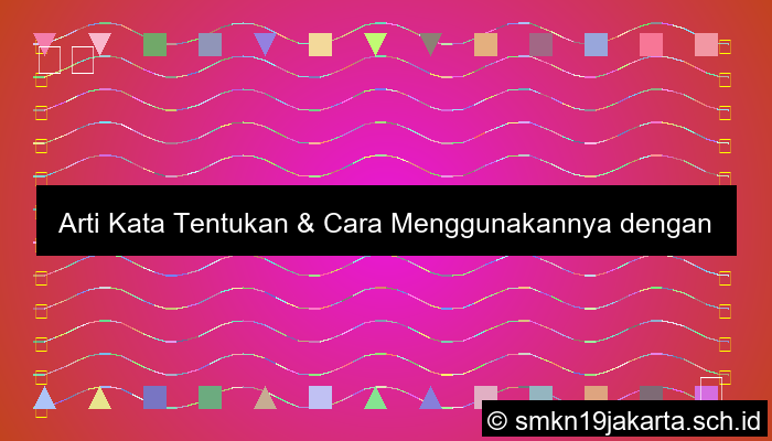 Tentukan