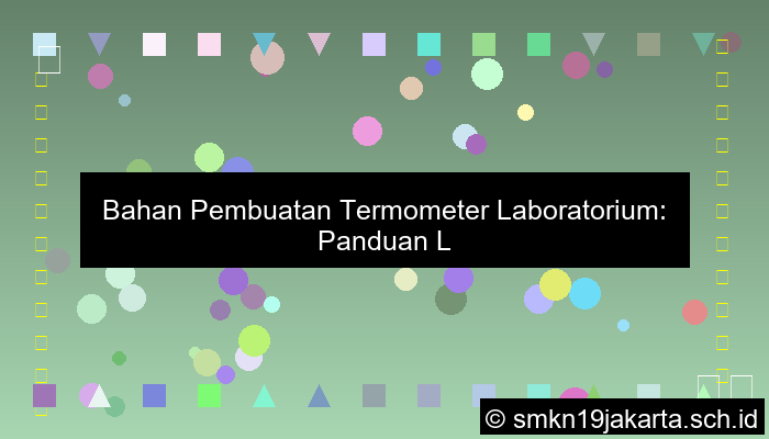 Termometer Laboratorium Terbuat Dari