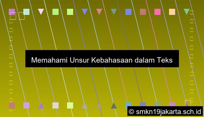 Unsur Kebahasaan