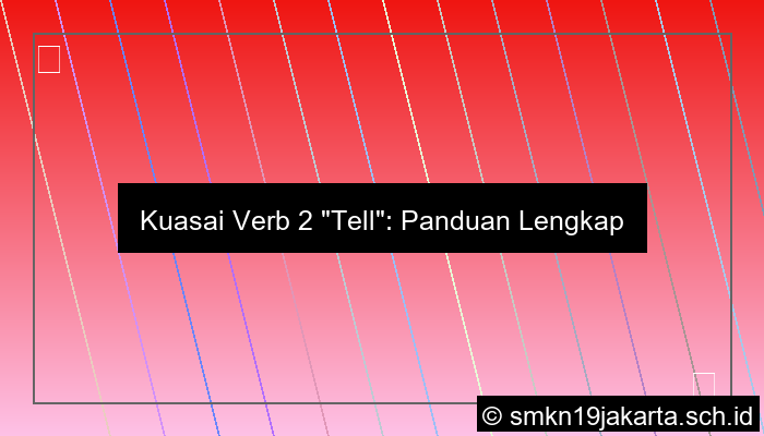Verb 2 Tell