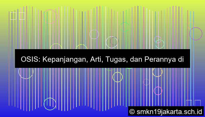Apa Kepanjangan Osis Dan Artinya
