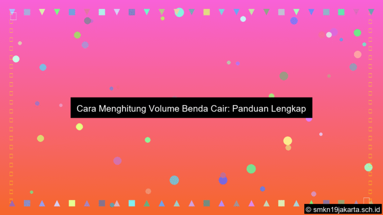 ilustrasi Cara menghitung volume benda cair