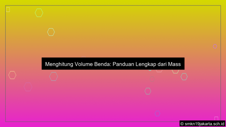 visual Cara menghitung volume benda dari massa jenis