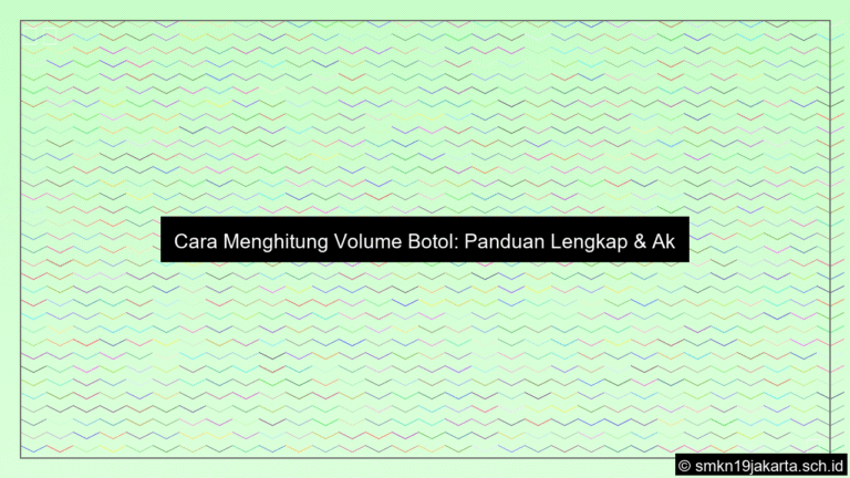 gambar Cara menghitung volume botol