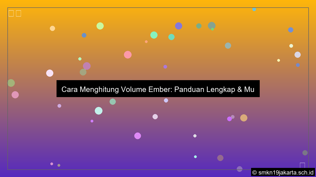 desain Cara menghitung volume ember