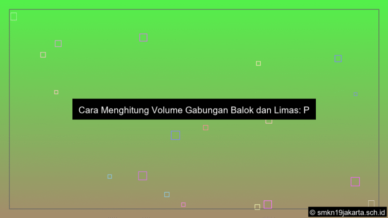 visual Cara menghitung volume gabungan balok dan limas
