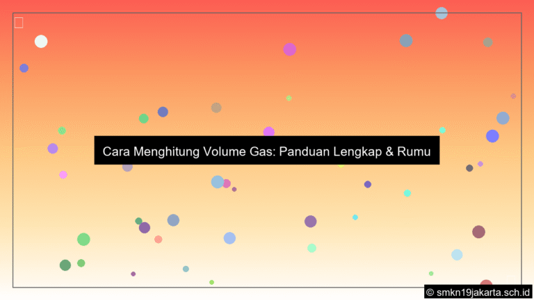 Cara menghitung volume gas