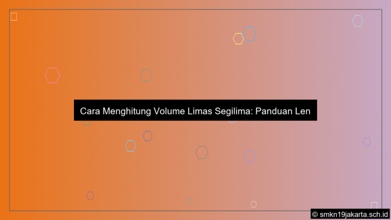 desain Cara menghitung volume limas segilima