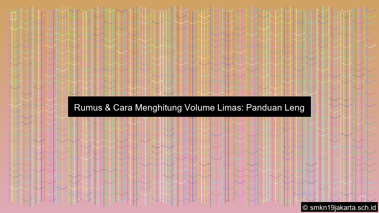 Cara menghitung volume limas