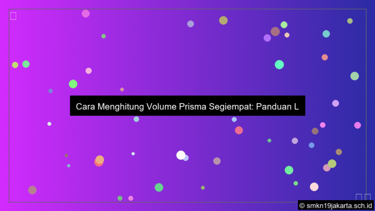 ilustrasi Cara menghitung volume prisma segiempat