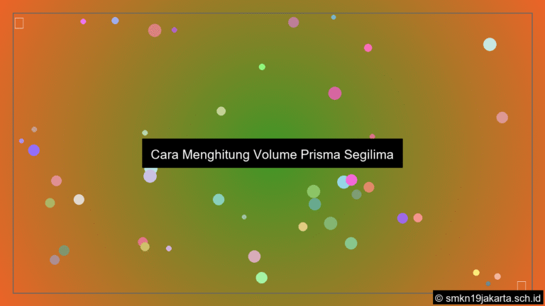 gambar Cara menghitung volume prisma segilima