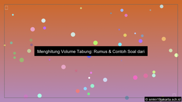grafik Cara menghitung volume tabung dari diameter