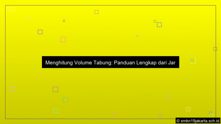 gambar Cara menghitung volume tabung dari jarijari