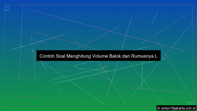 visual Contoh soal menghitung volume balok
