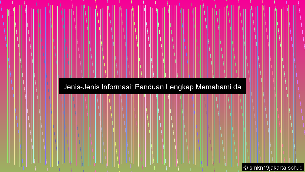 desain jenis informasi