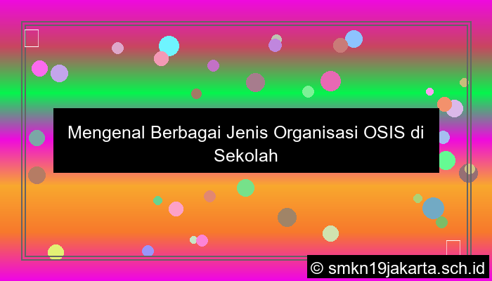 gambar jenis organisasi osis