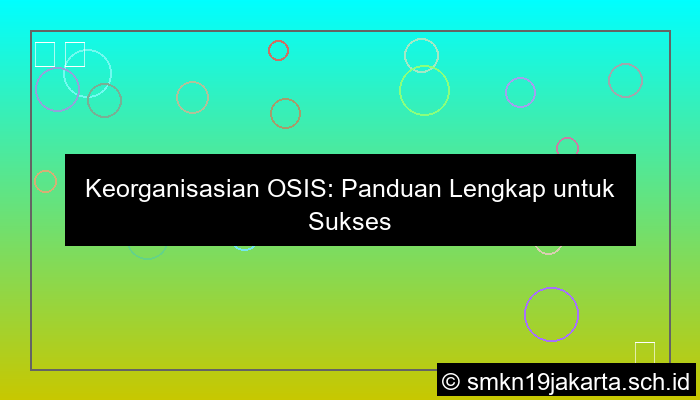 desain keorganisasian osis