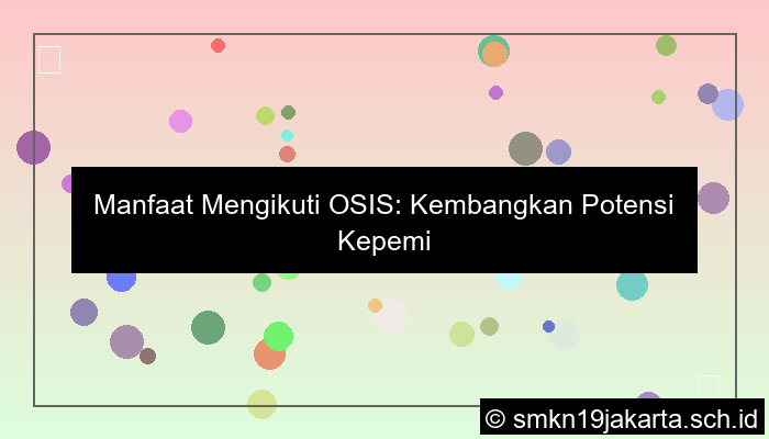 desain manfaat mengikuti osis