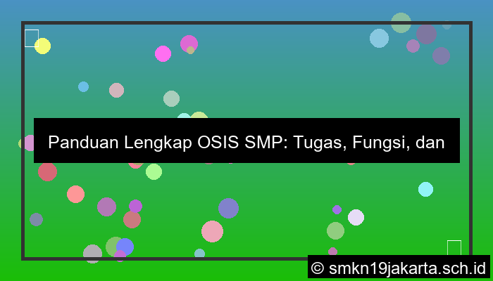 materi tentang osis smp