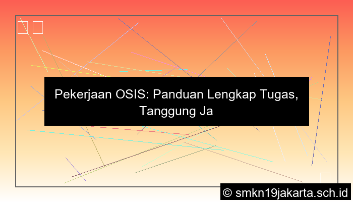 pekerjaan osis