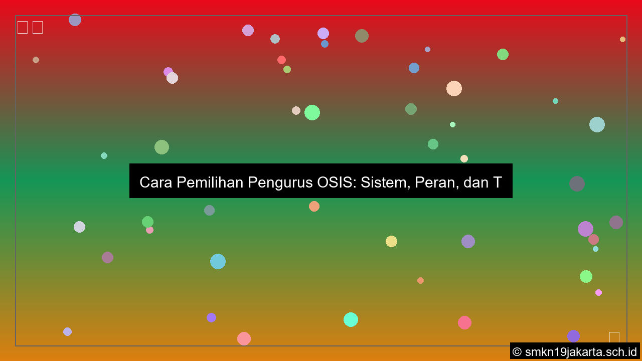 pengurus osis dipilih oleh