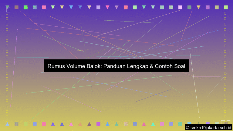 Rumus volume balok