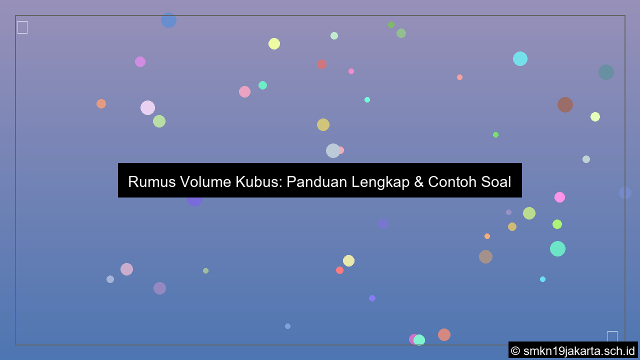visual Rumus volume kubus