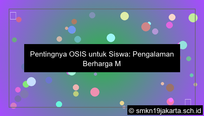 desain seberapa penting osis bagi kamu