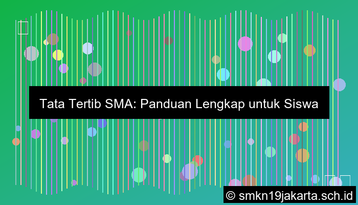 tata tertib sma