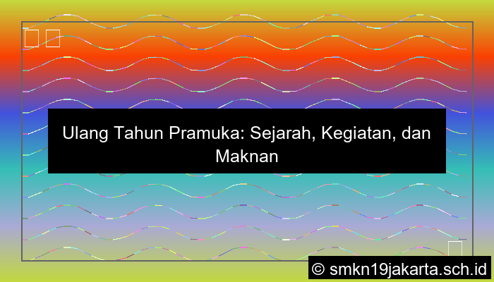 ultah pramuka