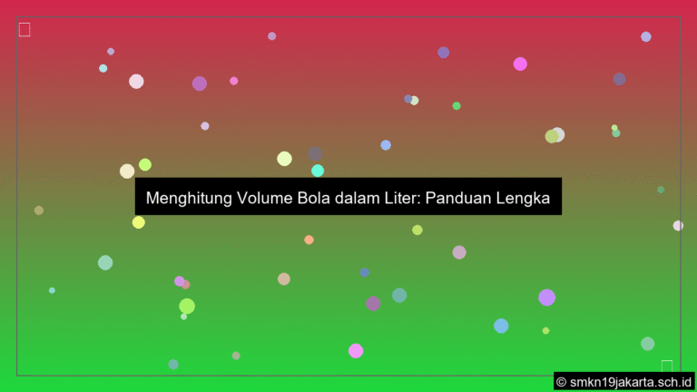 Volume bola dalam liter