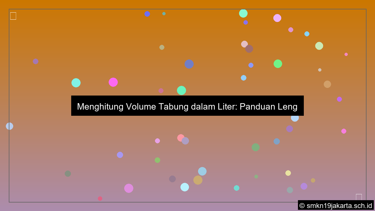 Volume Tabung Dalam Liter
