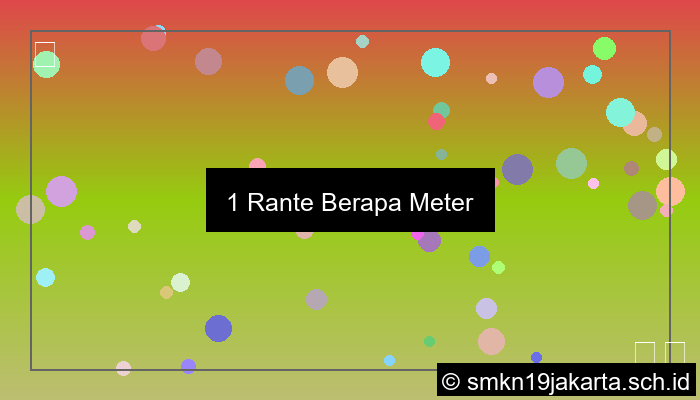 desain 1 rante berapa meter