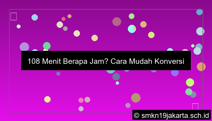 gambar 108 menit berapa jam
