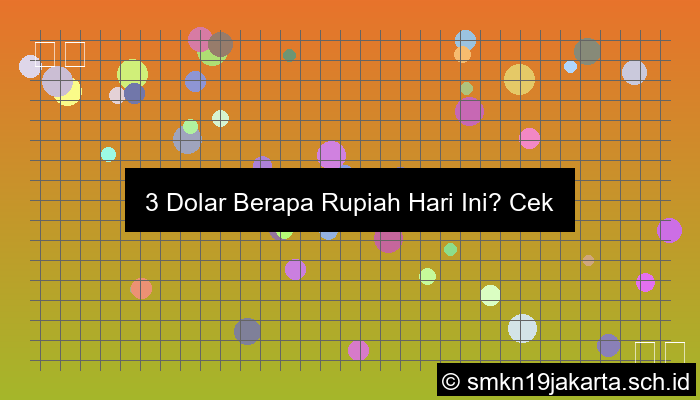 visual 3 dolar berapa rupiah
