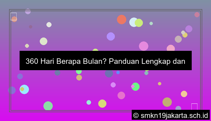 360 hari berapa bulan