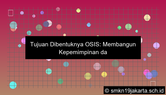 apa tujuan dibentuknya osis