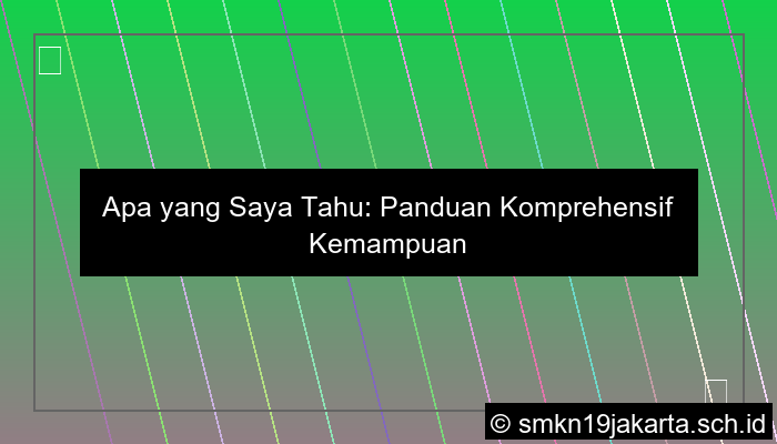 apa yang kamu ketahui