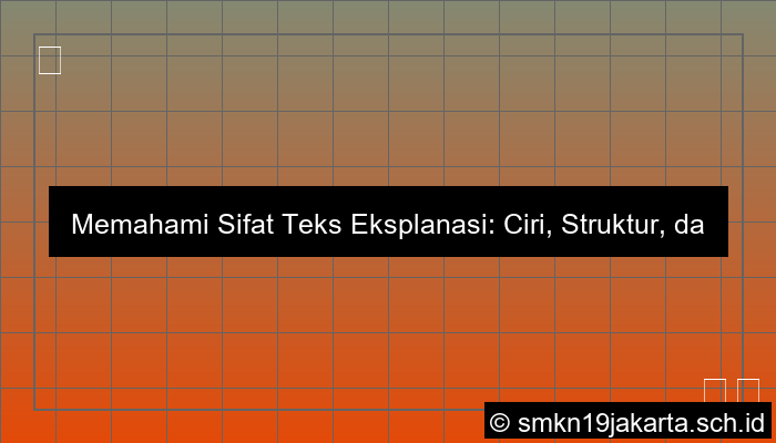 grafik bagaimana sifat teks eksplanasi