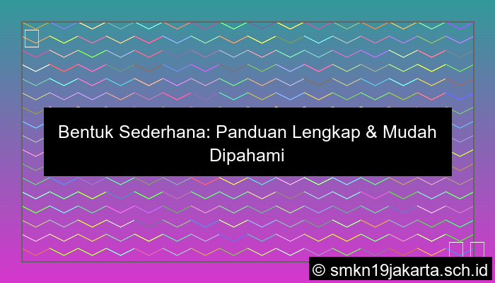 bentuk sederhana dari